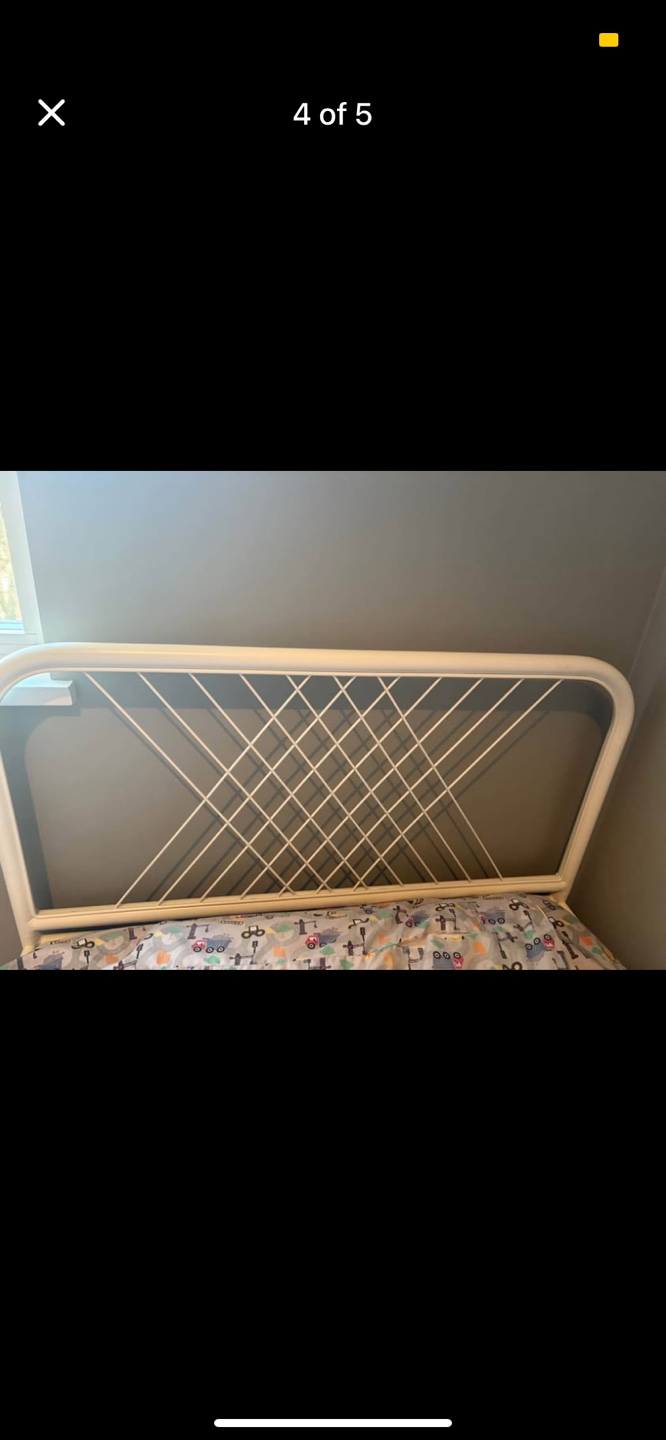 Twin bed, Bed Frame - White 90 x 200cm - photo 4