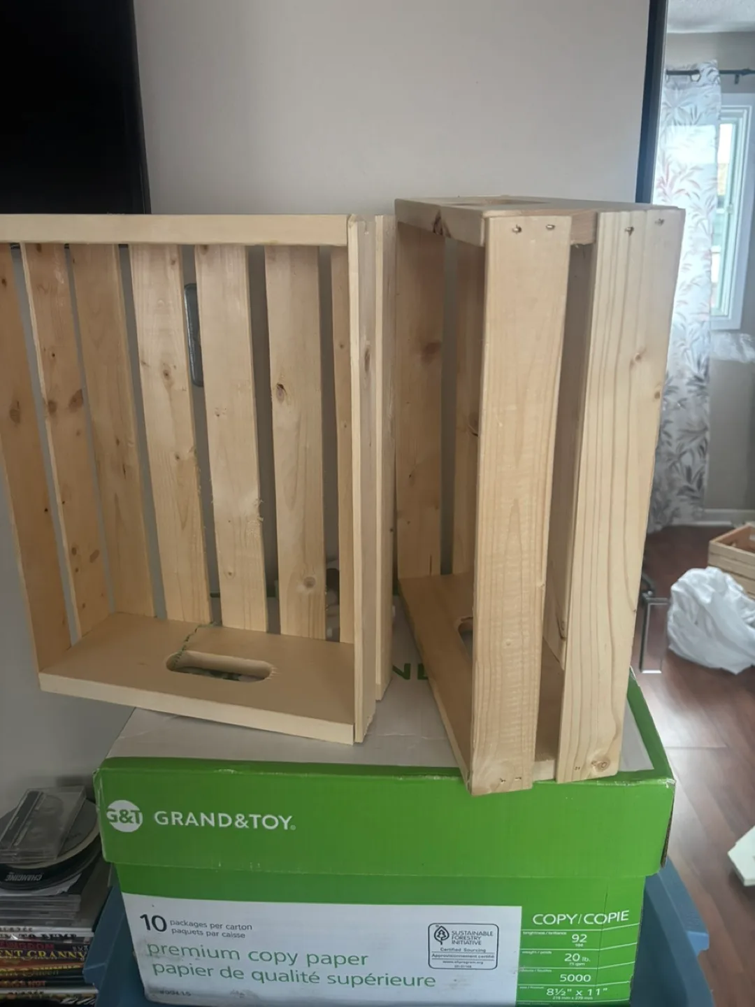 Set of Three Wooden Crates image indicator(2)