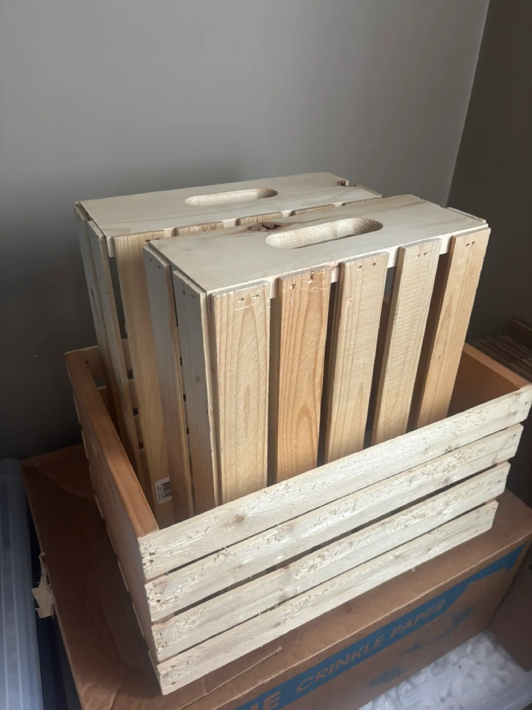 Set of Three Wooden Crates image indicator(5)