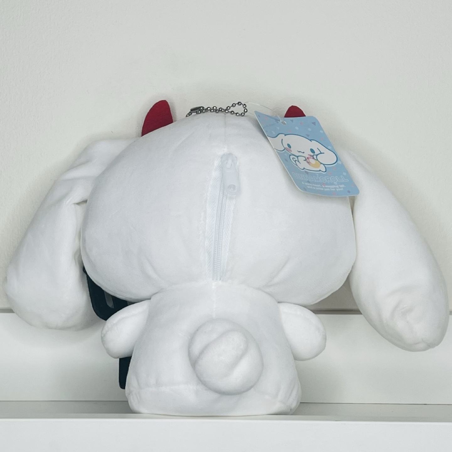 Cinnamoroll Devil Plush Keychain - photo 2