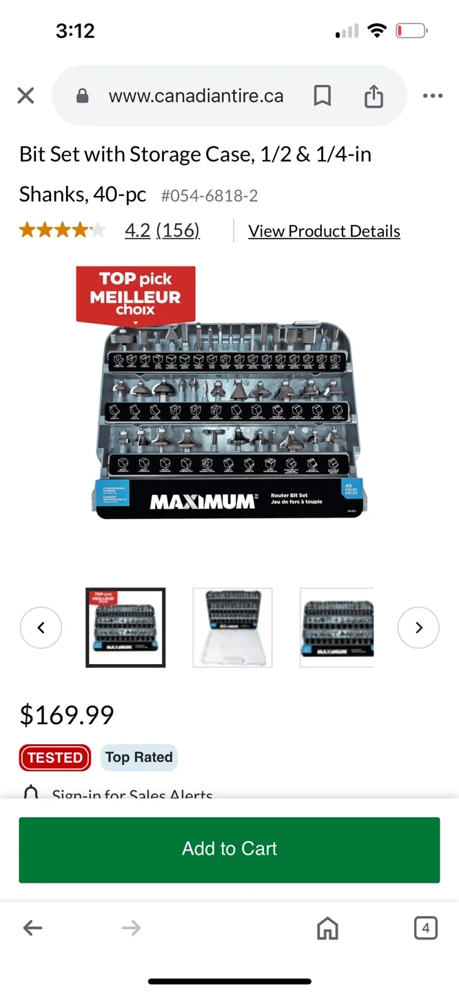 40-Piece Maximum Router Bit Set image indicator(7)
