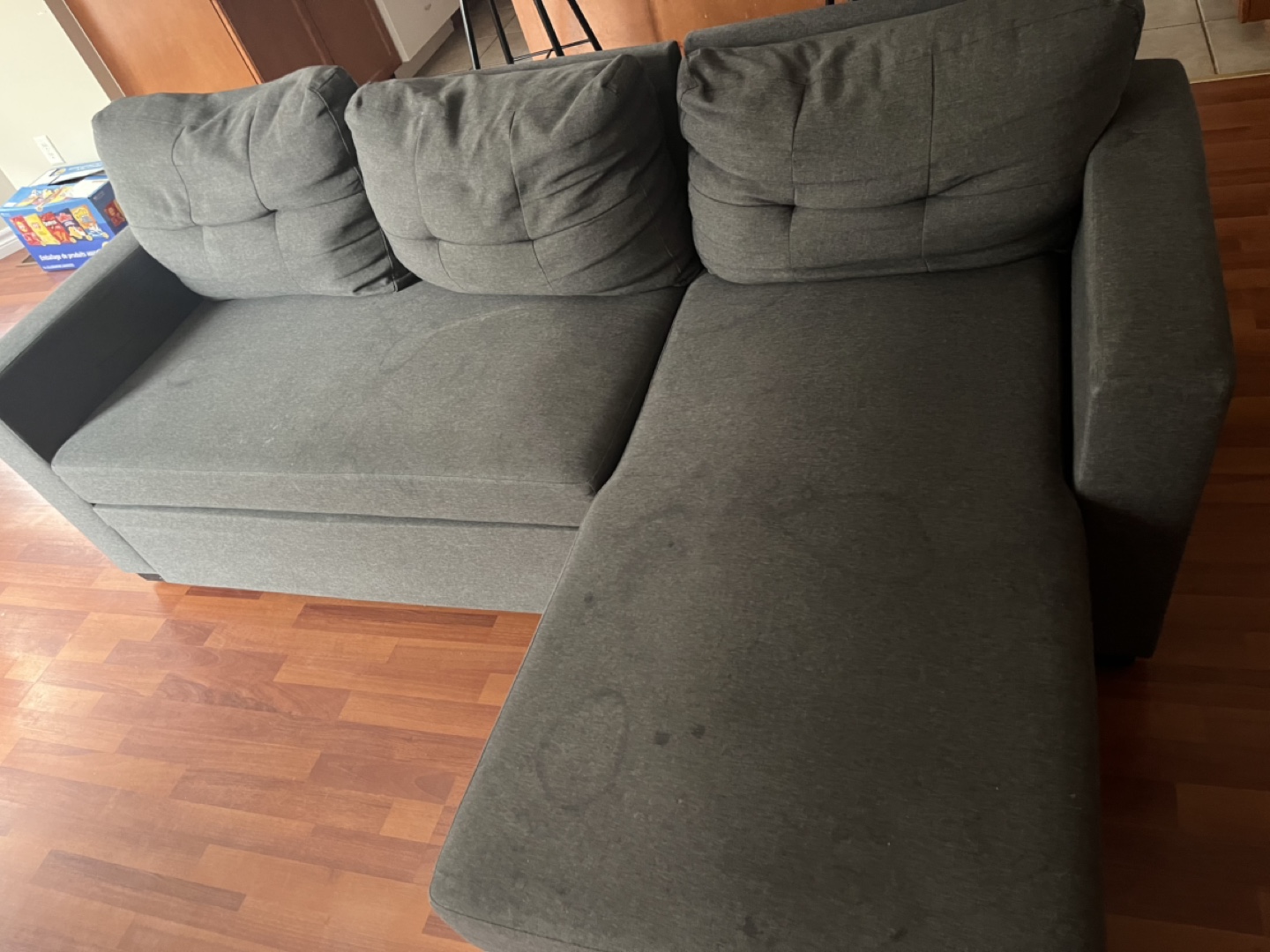 Grey Sofa Bed with Chaise
