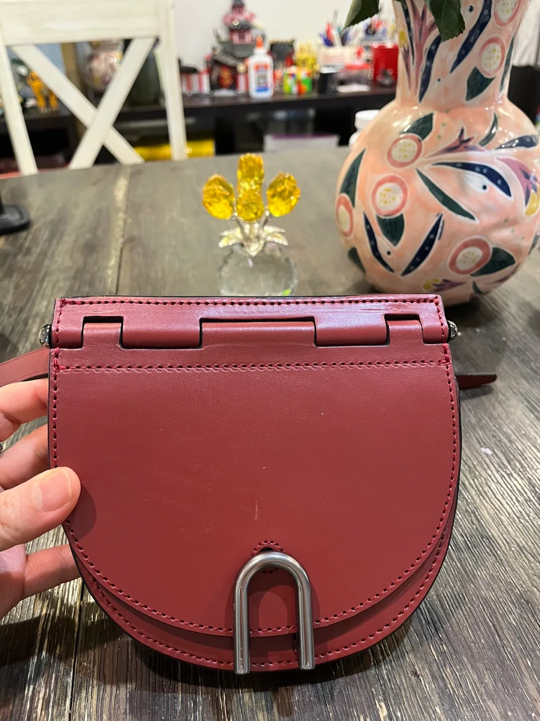 3.1 Phillip Lim Red Leather Half Moon Bag thumbnail