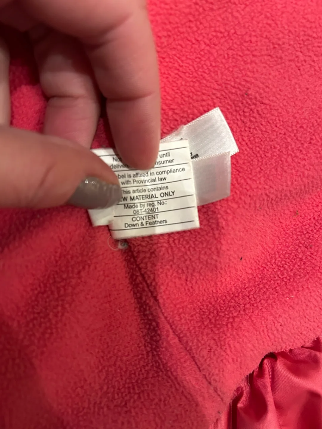 75% down Pink Puffer Jacket Size 5 image indicator(5)