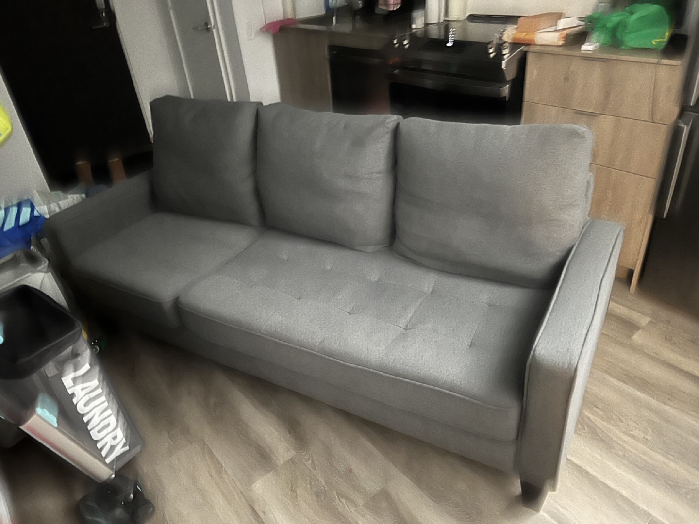 Moving sale $100-> 80…- Grey Sofa - photo 3