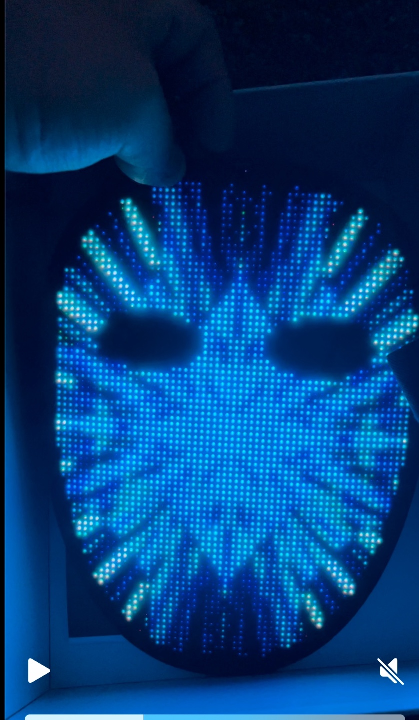 LED Light Up Mask - Halloween Costume Accessory - photo 2