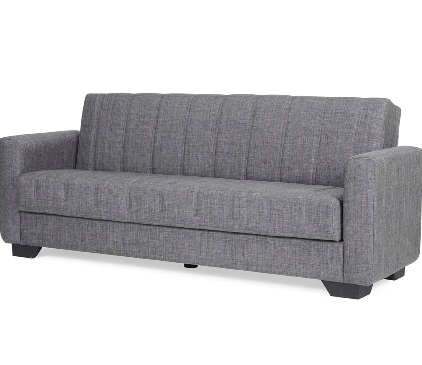 Gray Full-Size Futon Sofa Bed