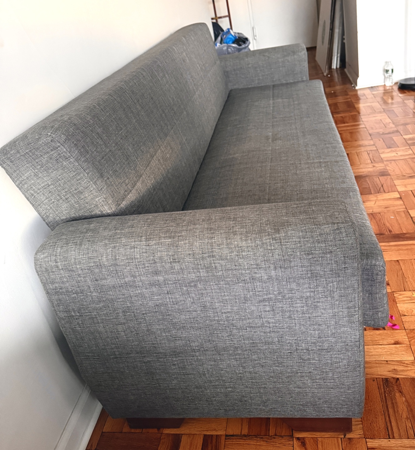 Gray Full-Size Futon Sofa Bed - photo 5