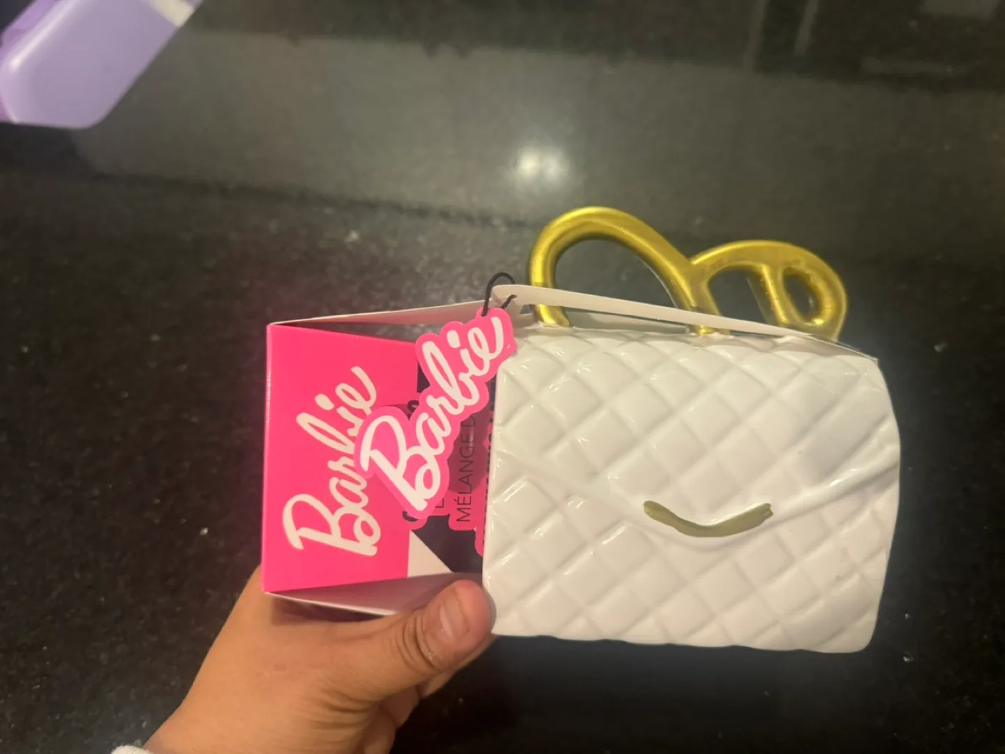 Barbie Handbag Mug with Cappuccino Latte Mix image indicator(3)