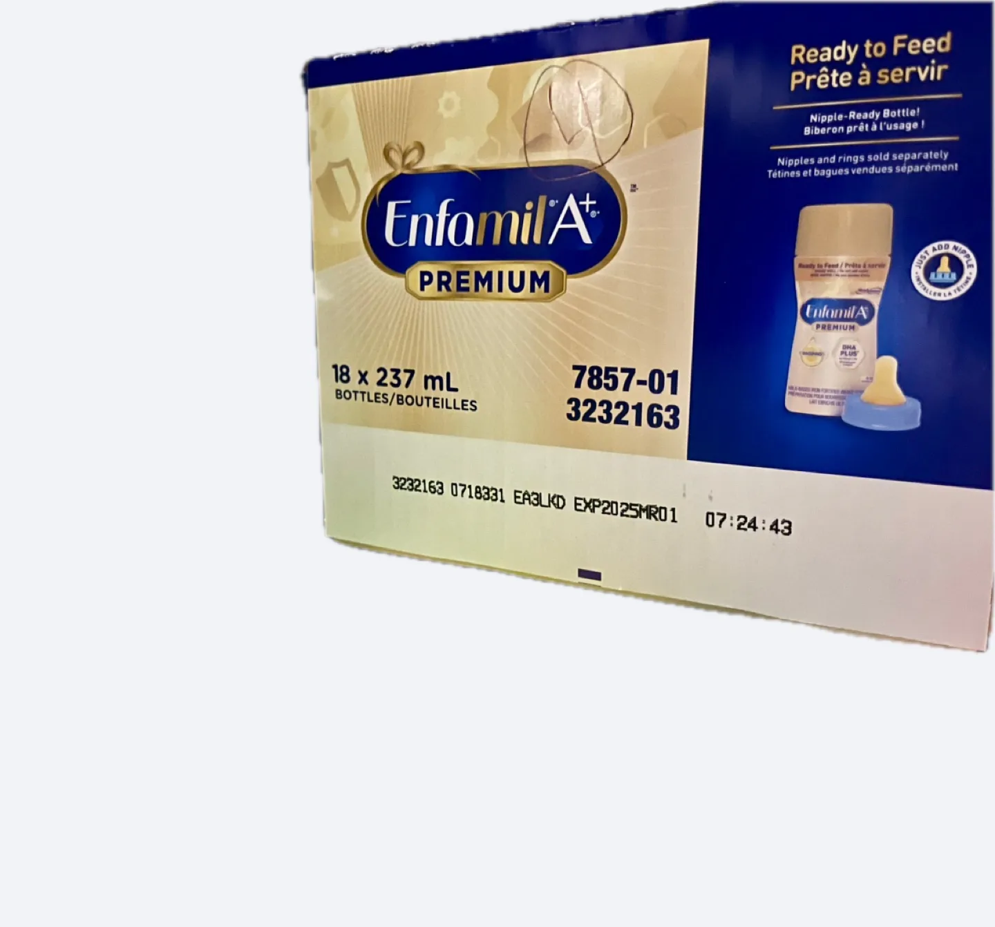 Enfamil A+ Premium 18 x 237ml Ready-to-Feed Bottles image indicator(2)