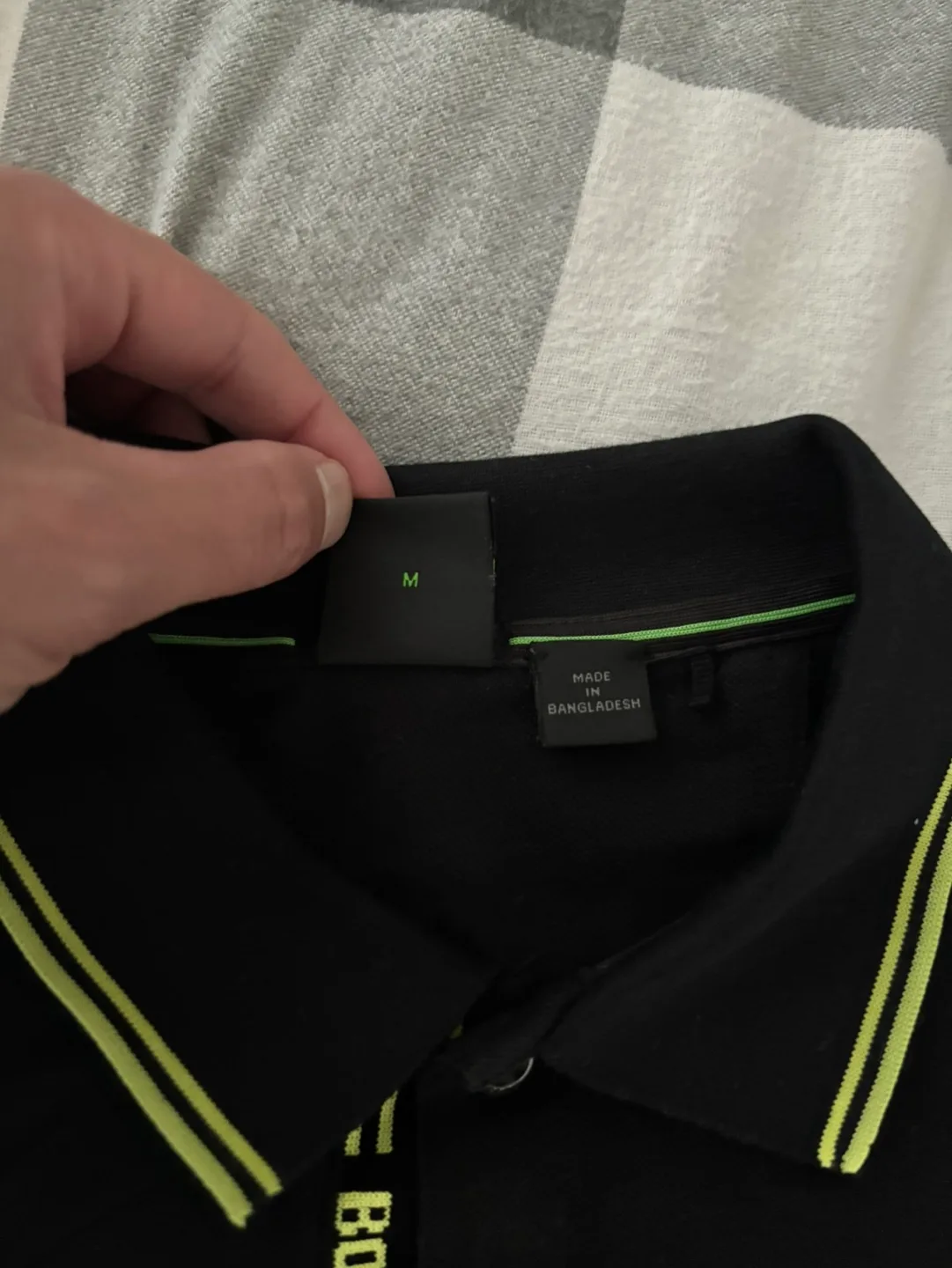 BOSS Men's Slim Fit Black Polo Shirt Size M image indicator(4)