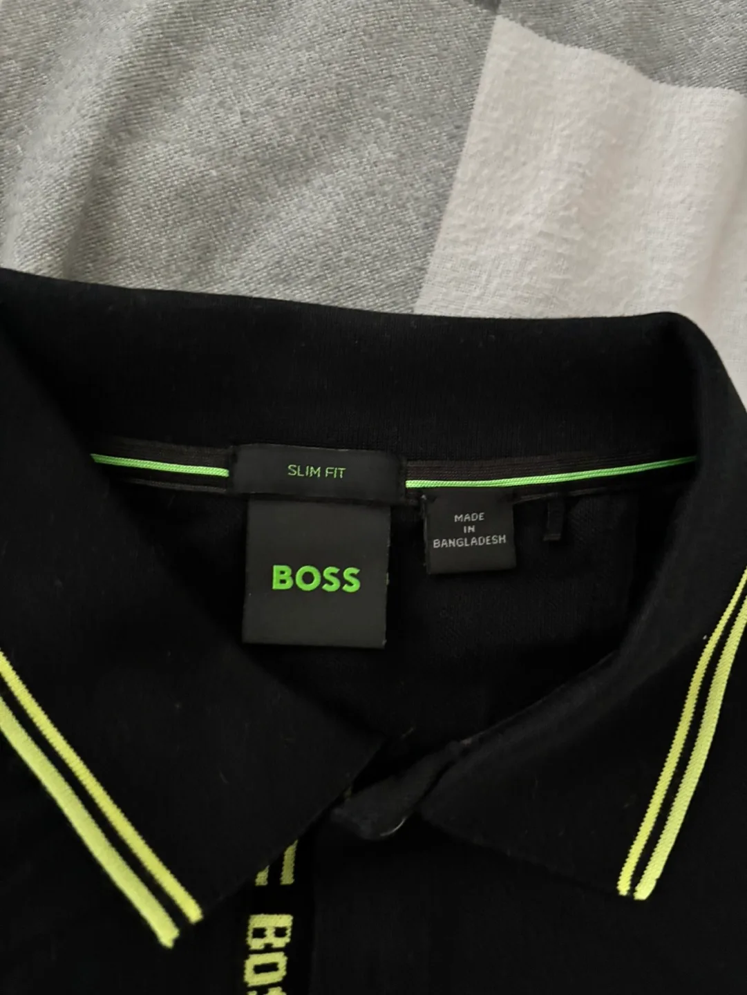 BOSS Men's Slim Fit Black Polo Shirt Size M image indicator(5)