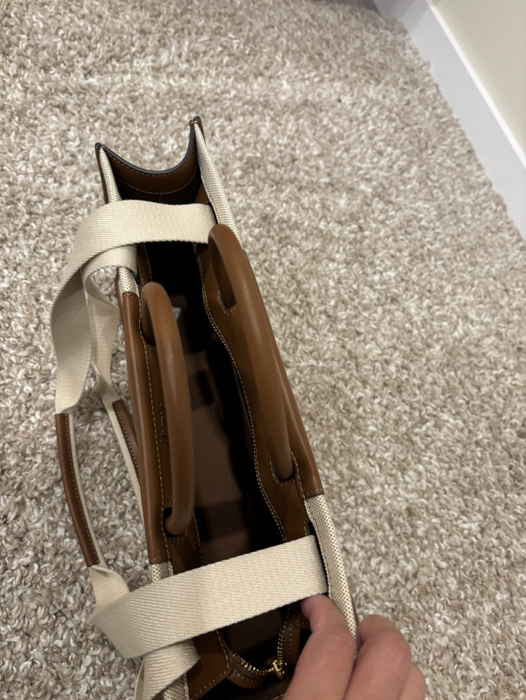 Charles & Keith Beige and Brown Tote Bag - photo 5