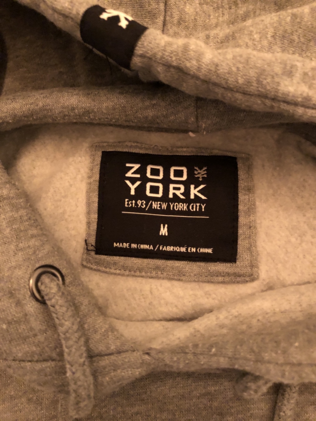 Zoo York Grey Hoodie - Size Medium - photo 4