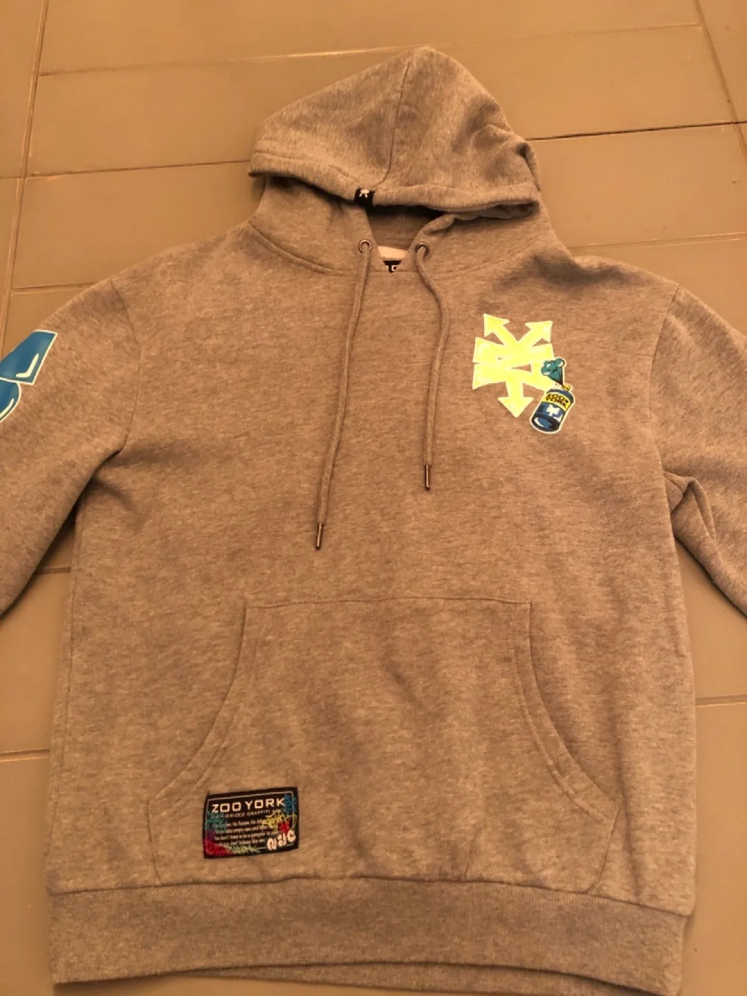 Zoo York Grey Hoodie - Size Medium