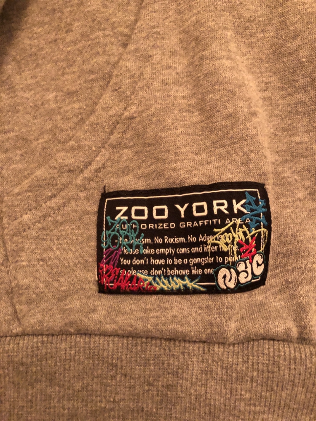 Zoo York Grey Hoodie - Size Medium - photo 3