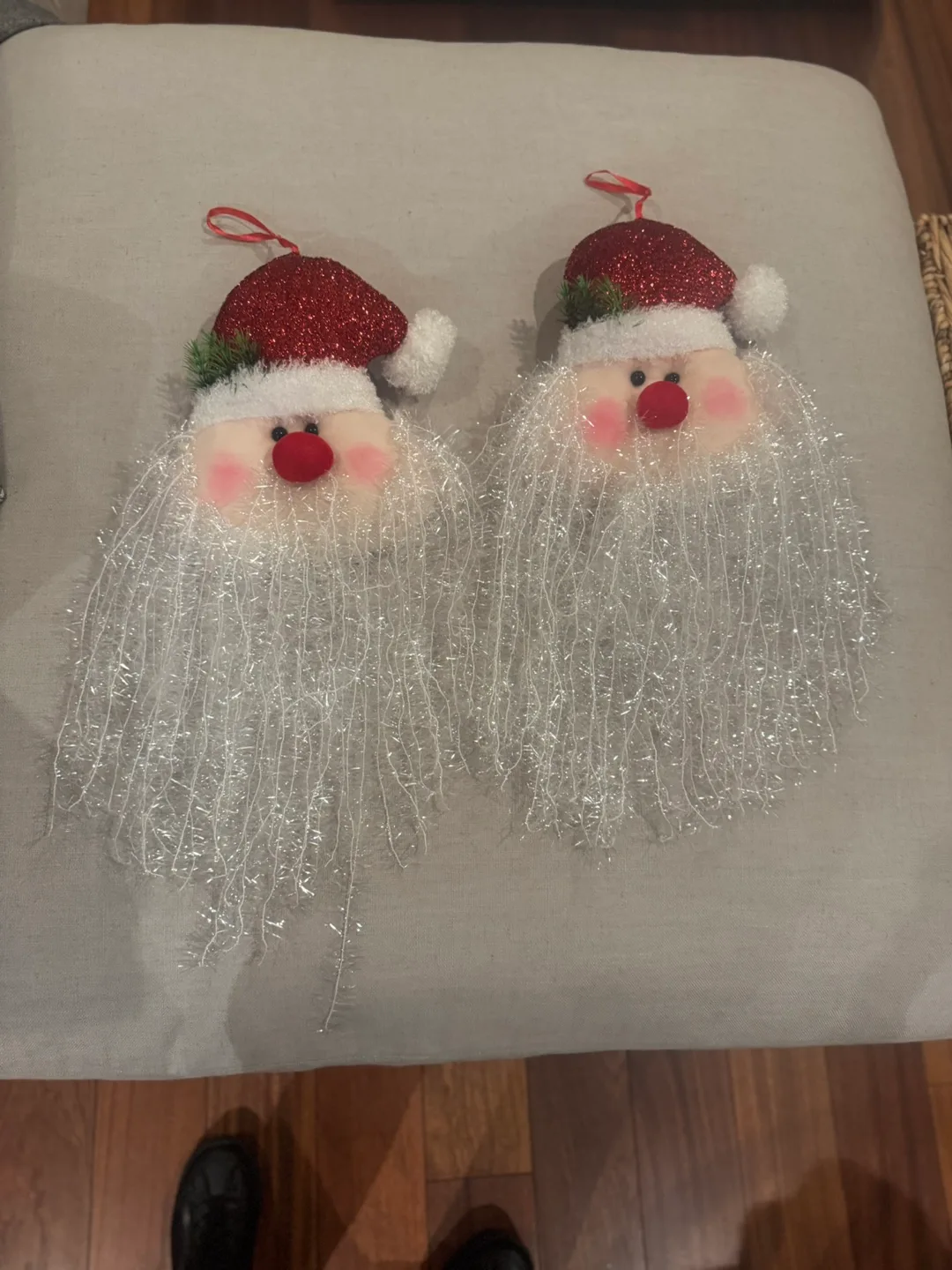 Set of Two Santa Claus Ornaments image indicator(2)