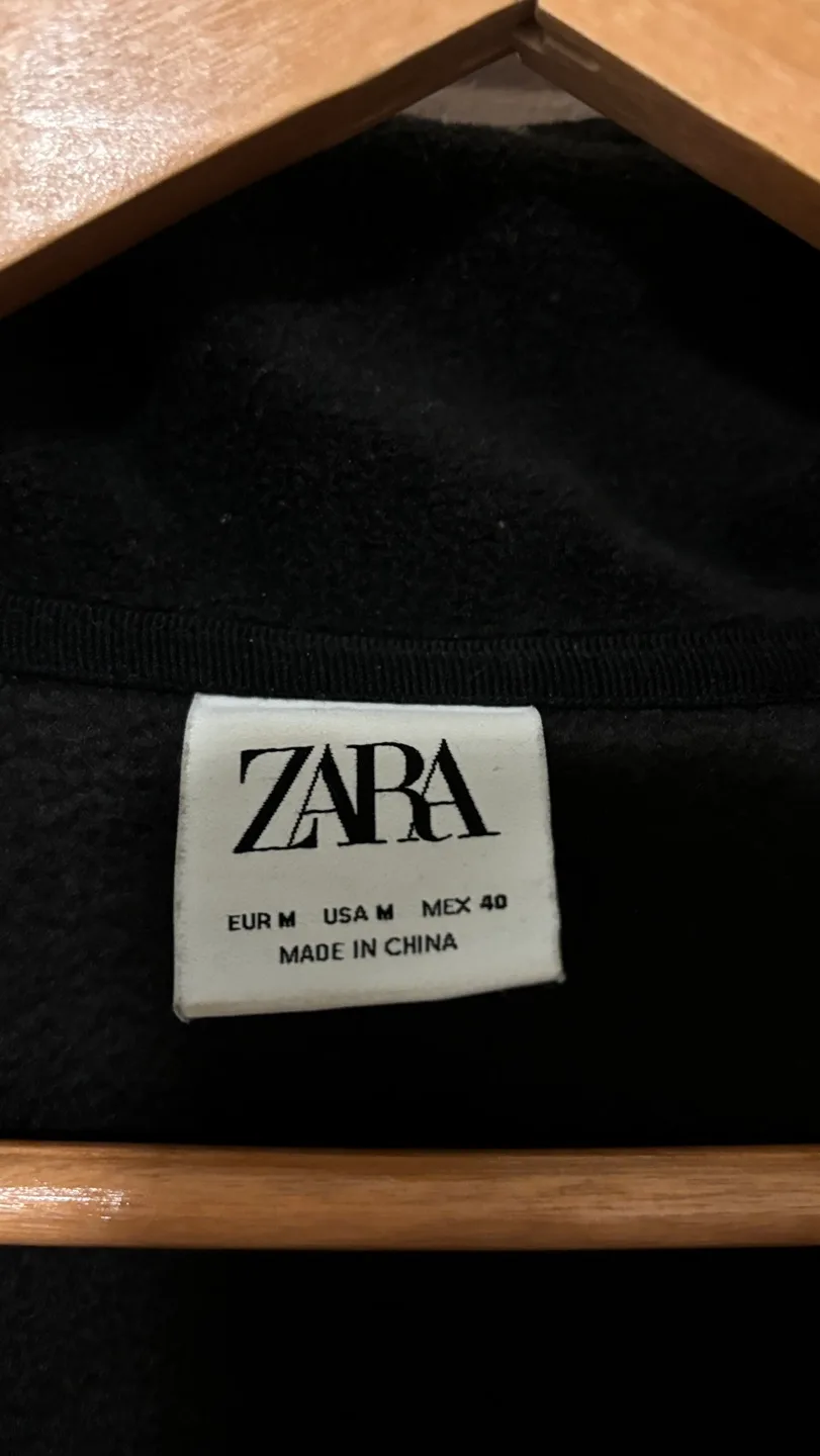 Zara Black Fleece Pullover image indicator(3)