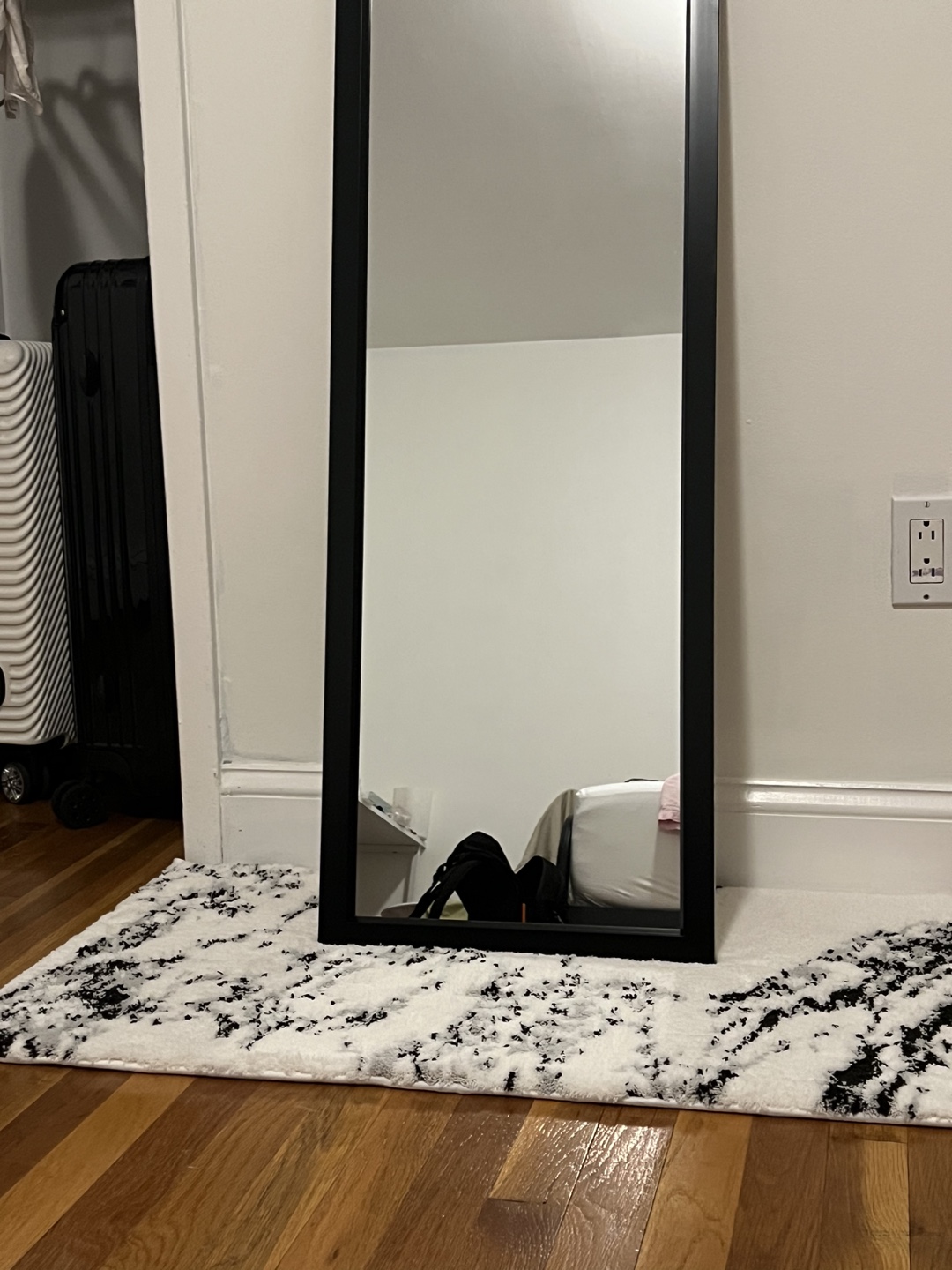 Full Length Black Frame Mirror