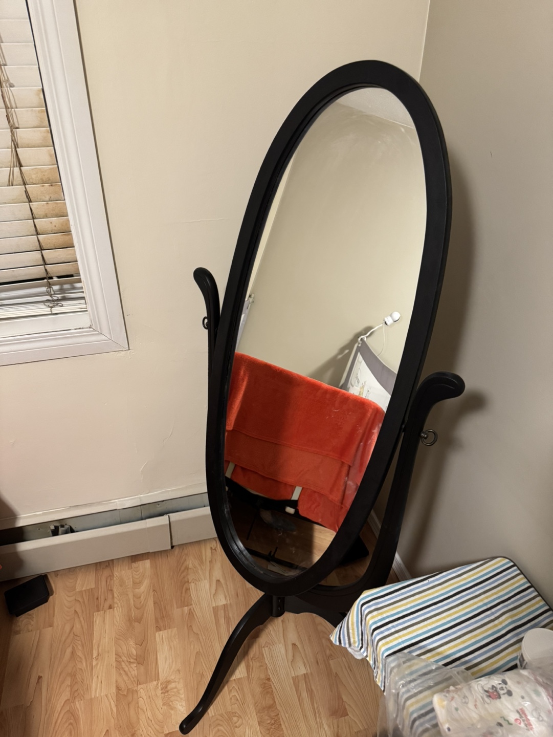 Black Freestanding Full-Length Mirror - photo 2