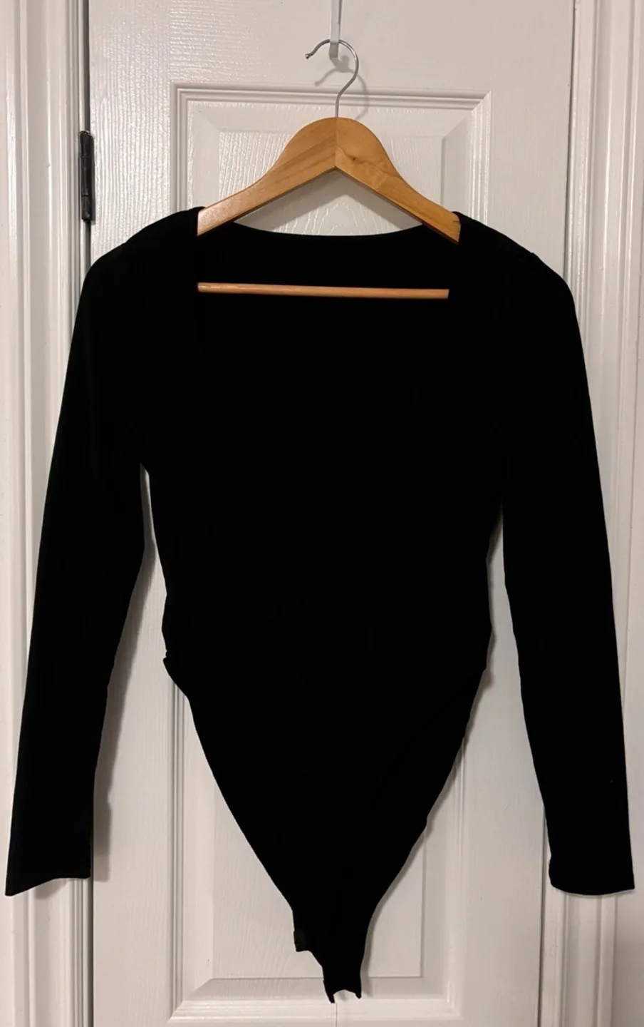 Black Square Neck Bodysuit image indicator(3)