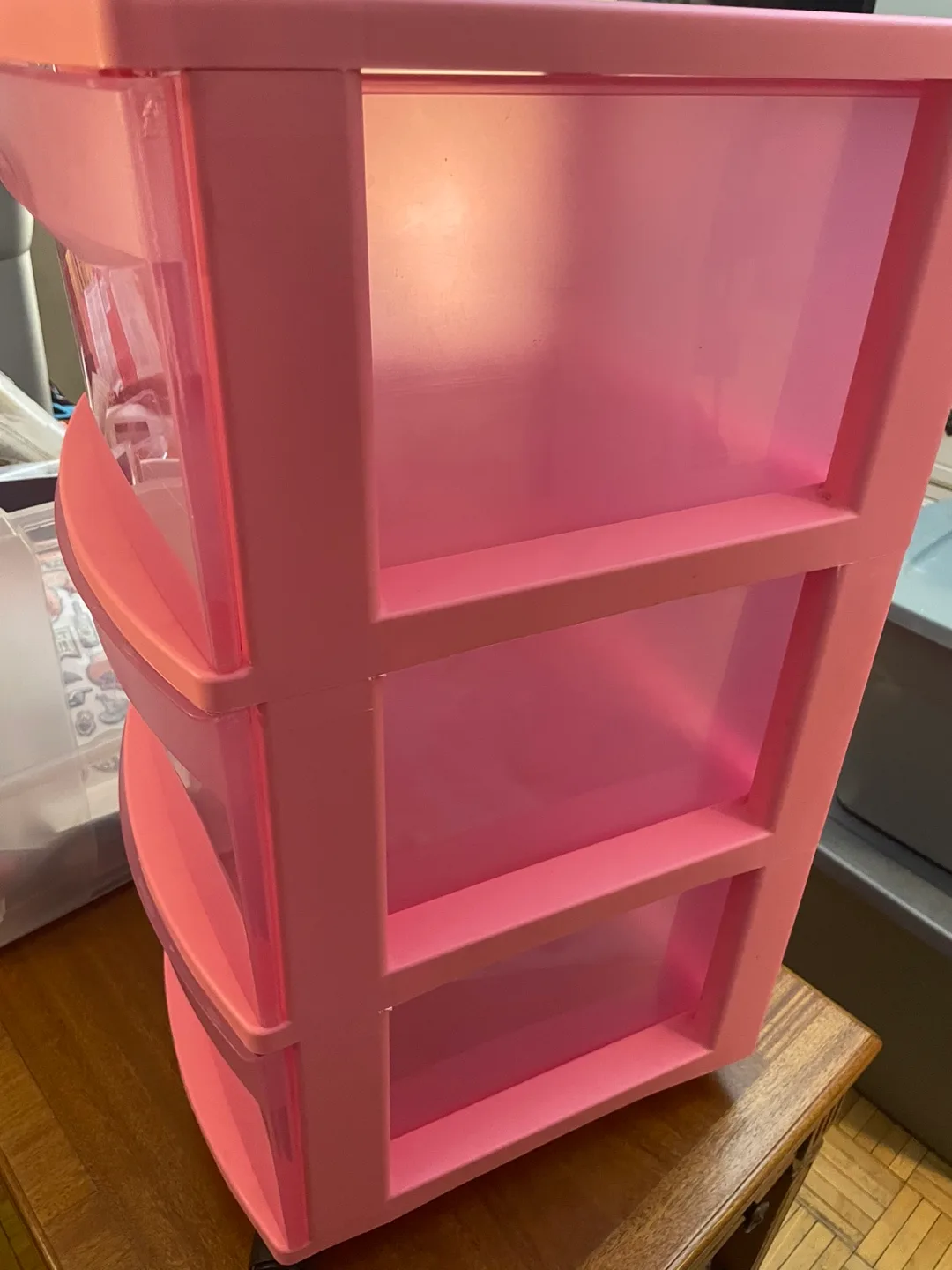 Sterilite 3-Drawer Pink Organizer image indicator(2)