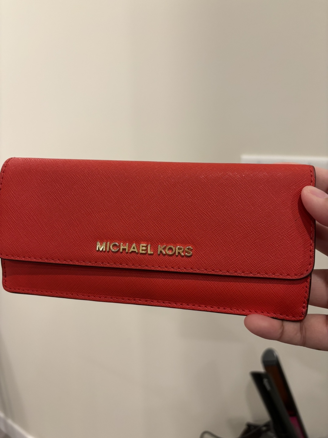 Michael Kors Red Leather Wallet