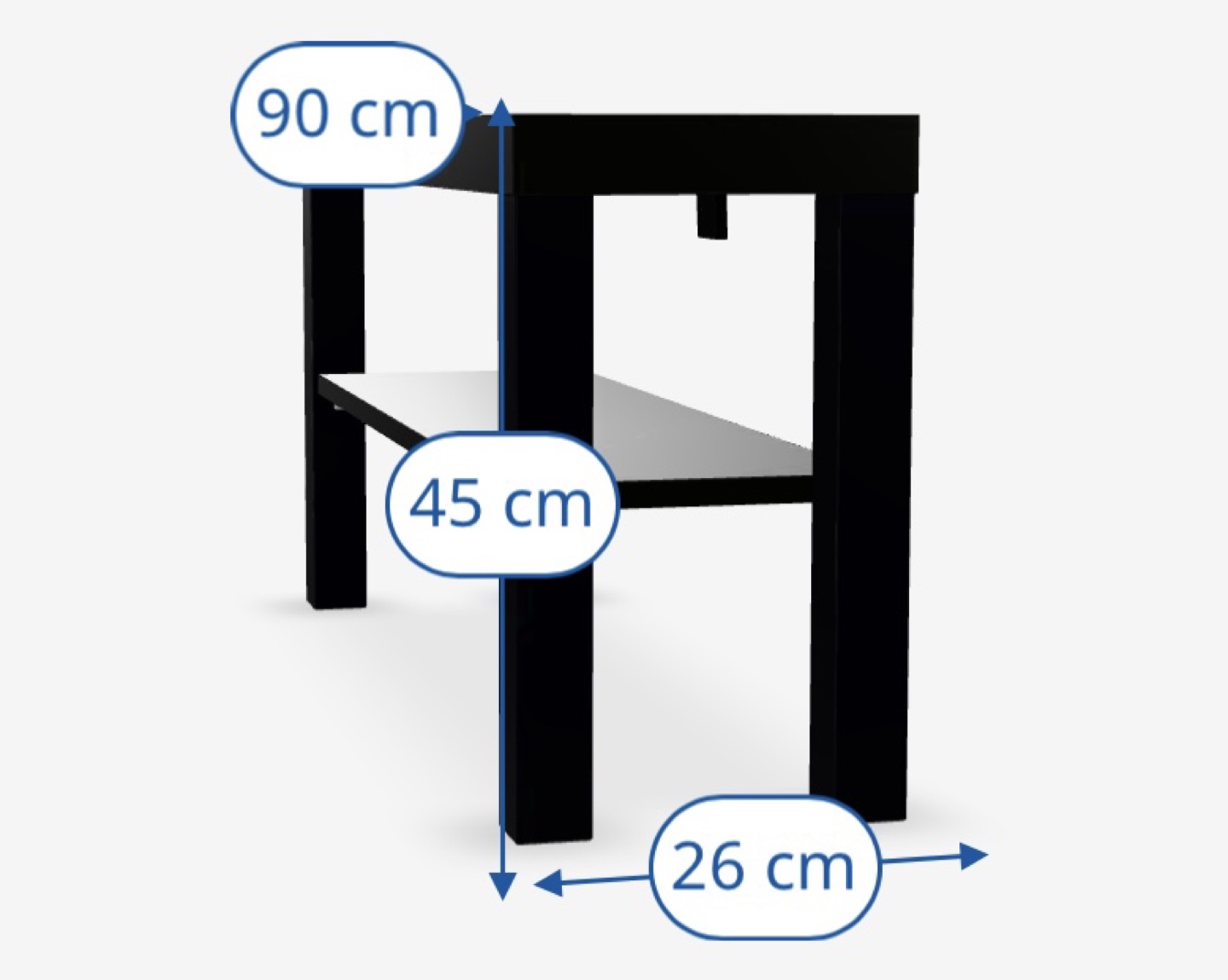 IKEA Lack TV Stand - Black - photo 2