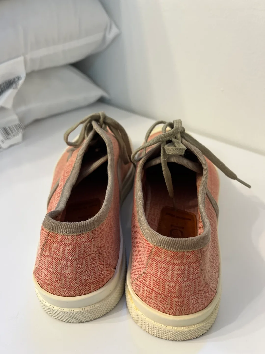 Fendi Pink Canvas Sneakers - Size 36 image indicator(4)
