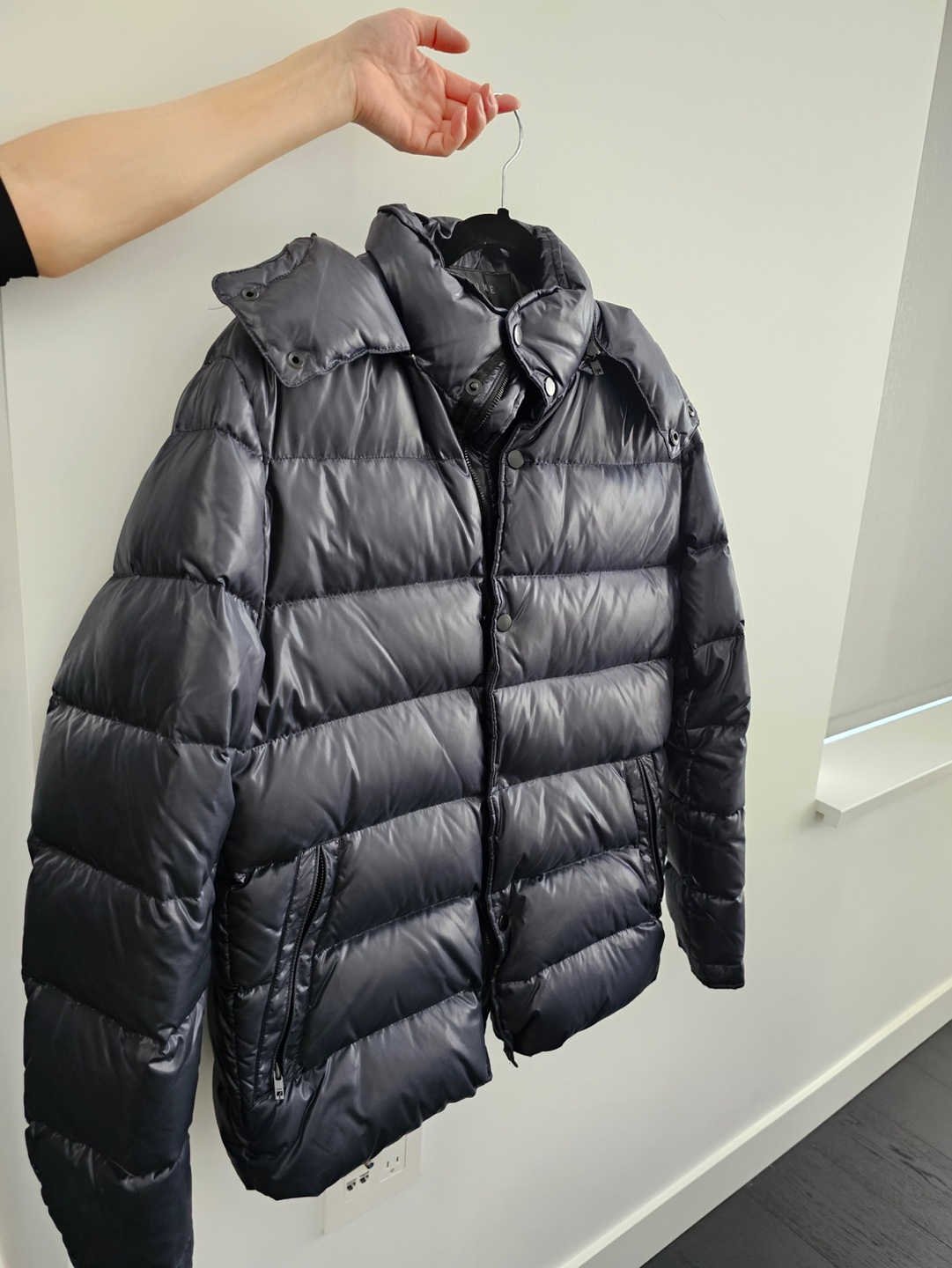 Men's Black Puffer Jacket - photo 2