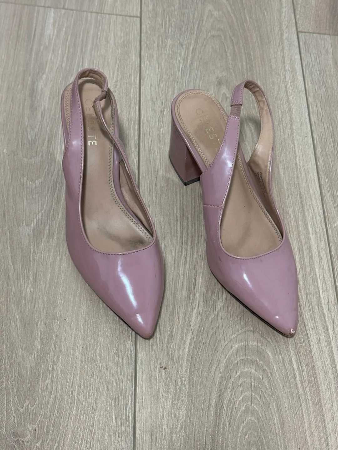Gorgeous Dusty Rose Slingback Heels image indicator(2)