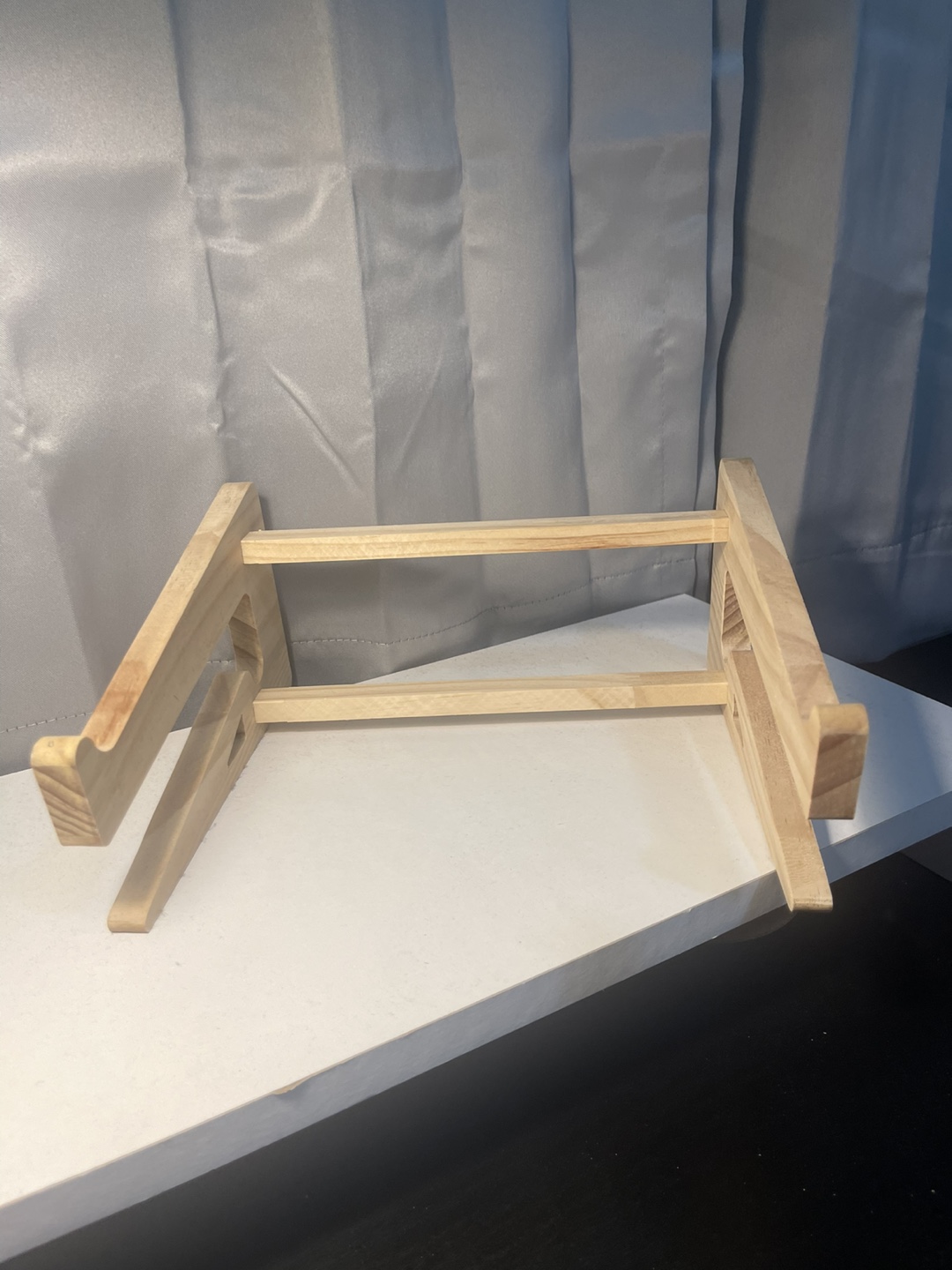 Wooden laptop stand