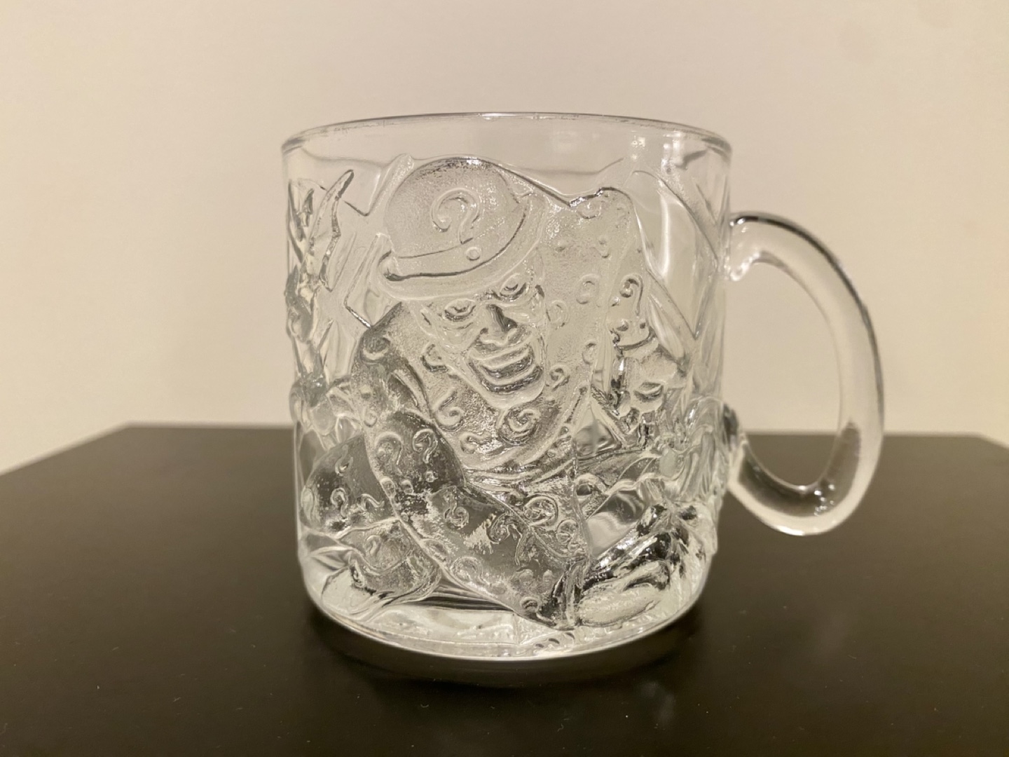 Vintage McDonald's Batman Forever Riddler Glass Mug