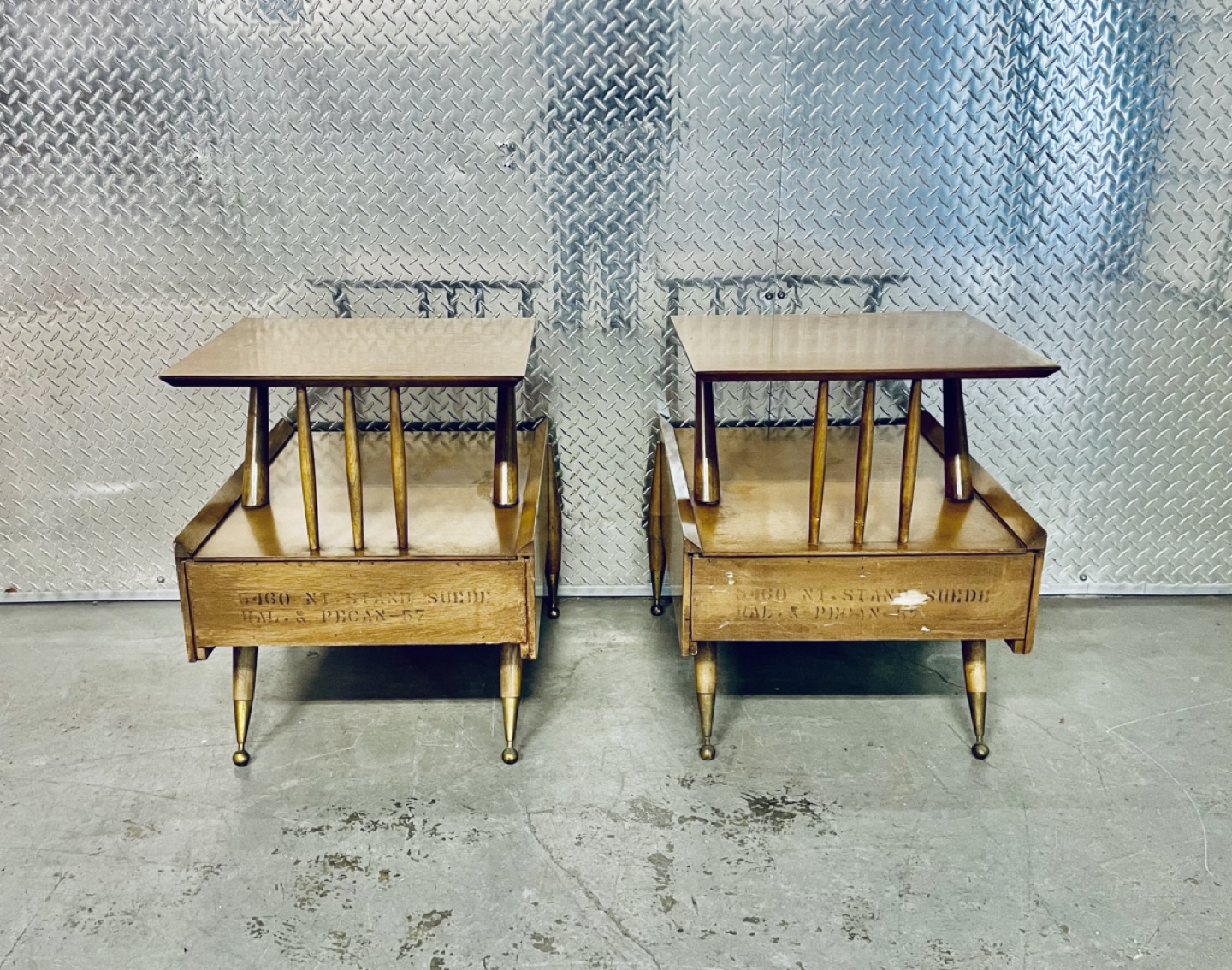 Vintage MCM Kent Coffey Designed “Auburn” Two-Tier Nightstands - photo 4