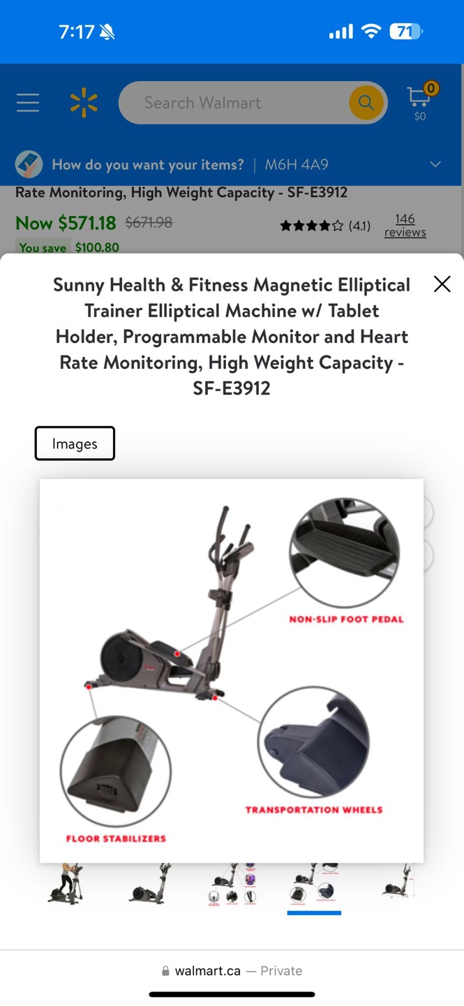 Magnetic Elliptical Machine - Sunny Health & Fitness - photo 3