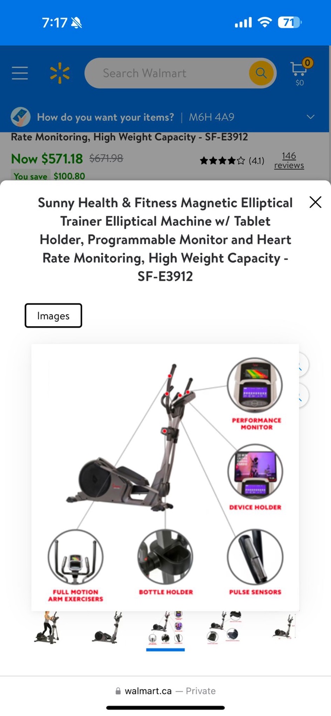Magnetic Elliptical Machine - Sunny Health & Fitness - photo 4