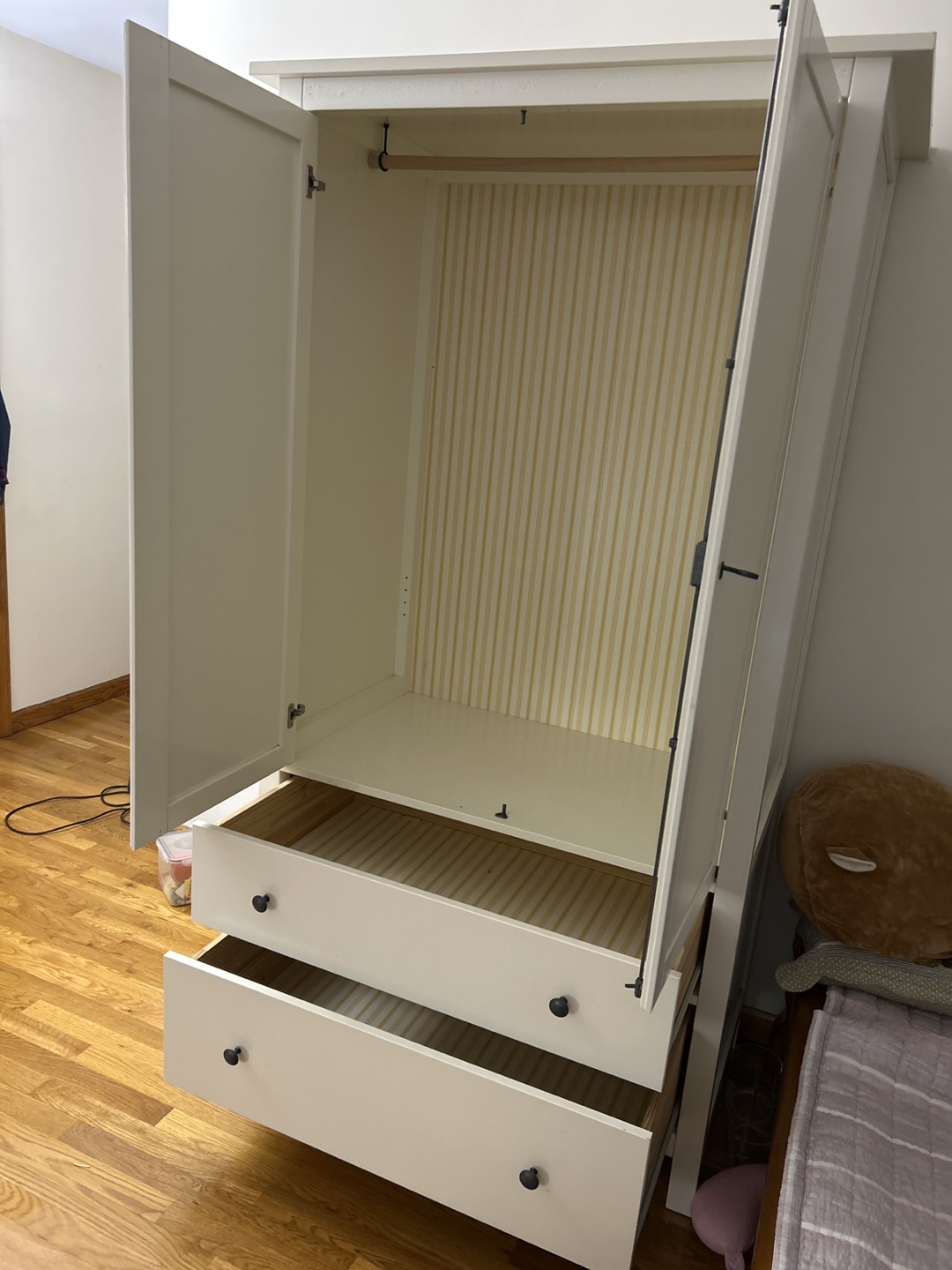 IKEA Hemnes Wardrobe Armoire with Drawers - photo 2