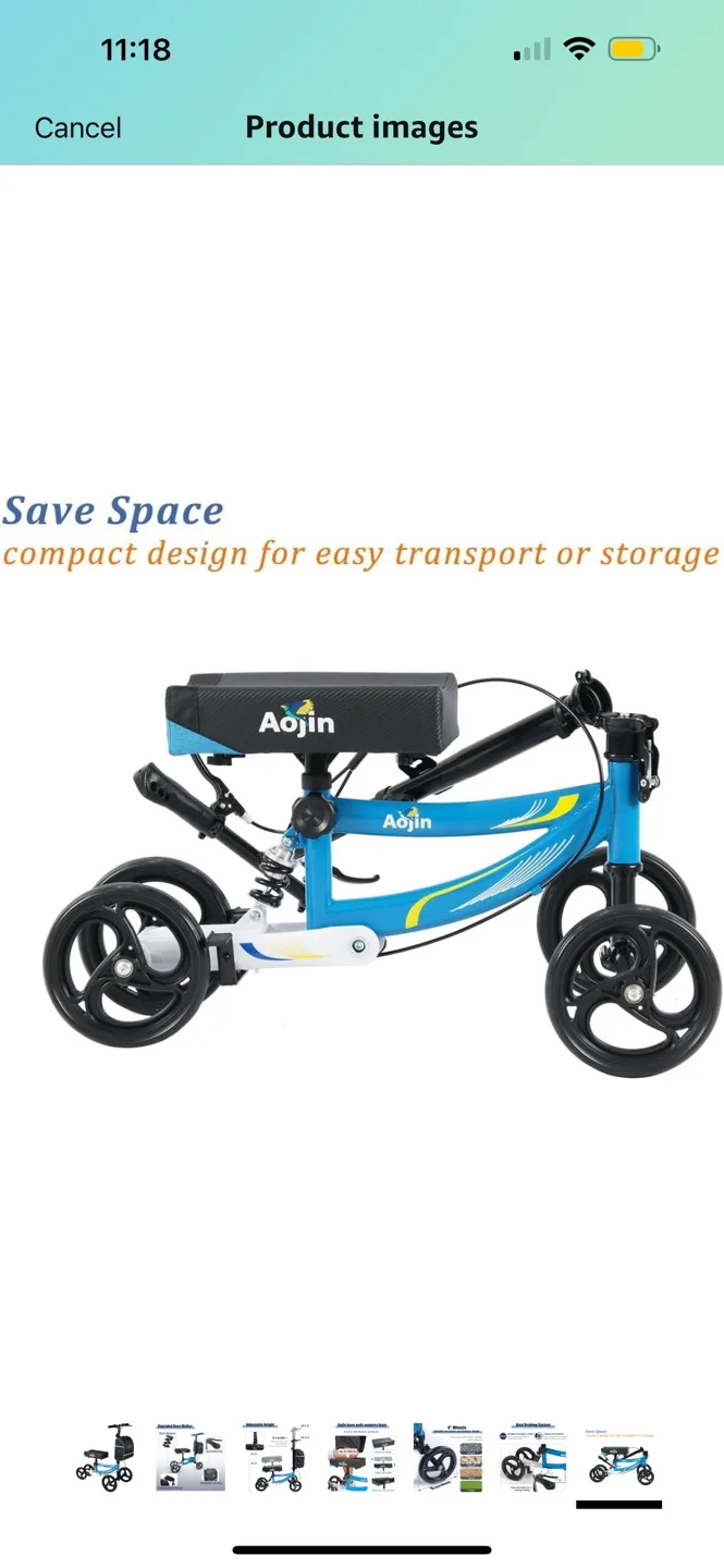 Steerable Knee Walker image indicator(8)