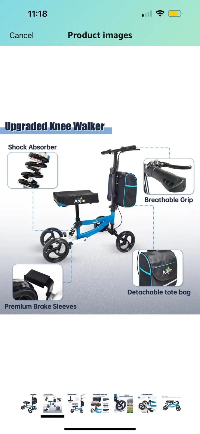 Steerable Knee Walker image indicator(5)