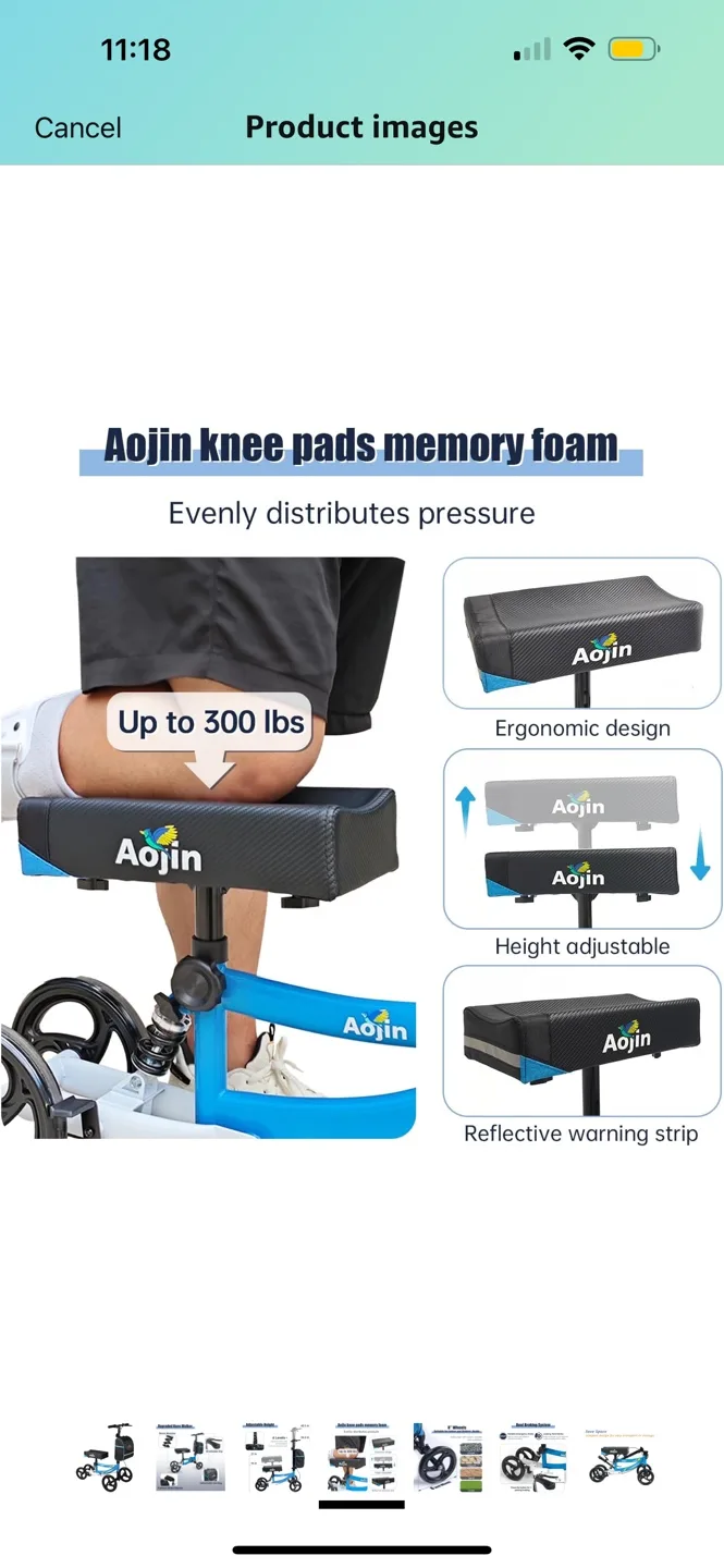 Steerable Knee Walker image indicator(7)