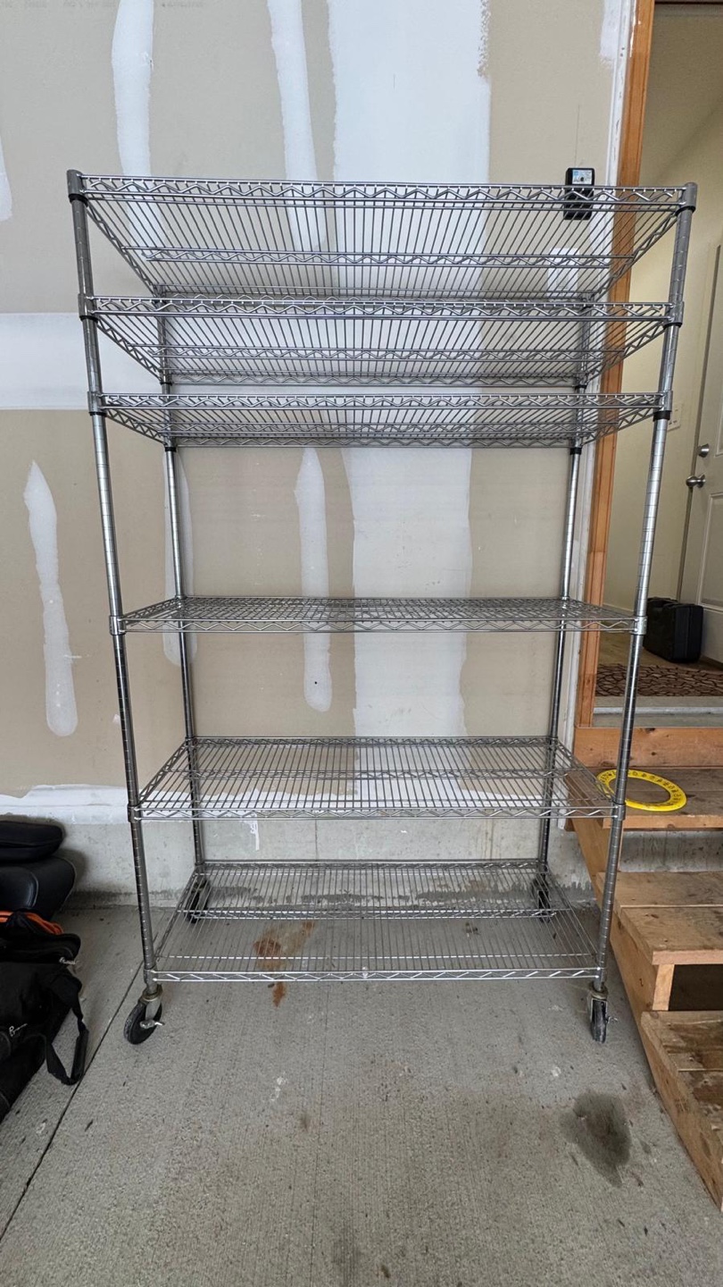 Metal Shelving Unit with Wheels - photo 2