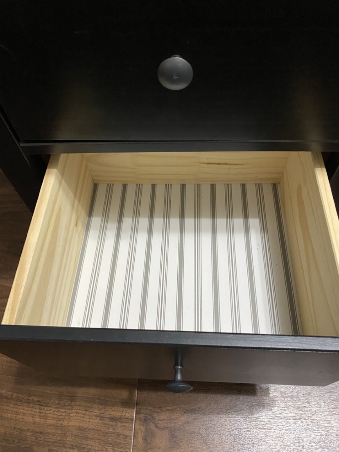 IKEA MALM Two-Drawer Nightstand - Black-Brown - photo 4