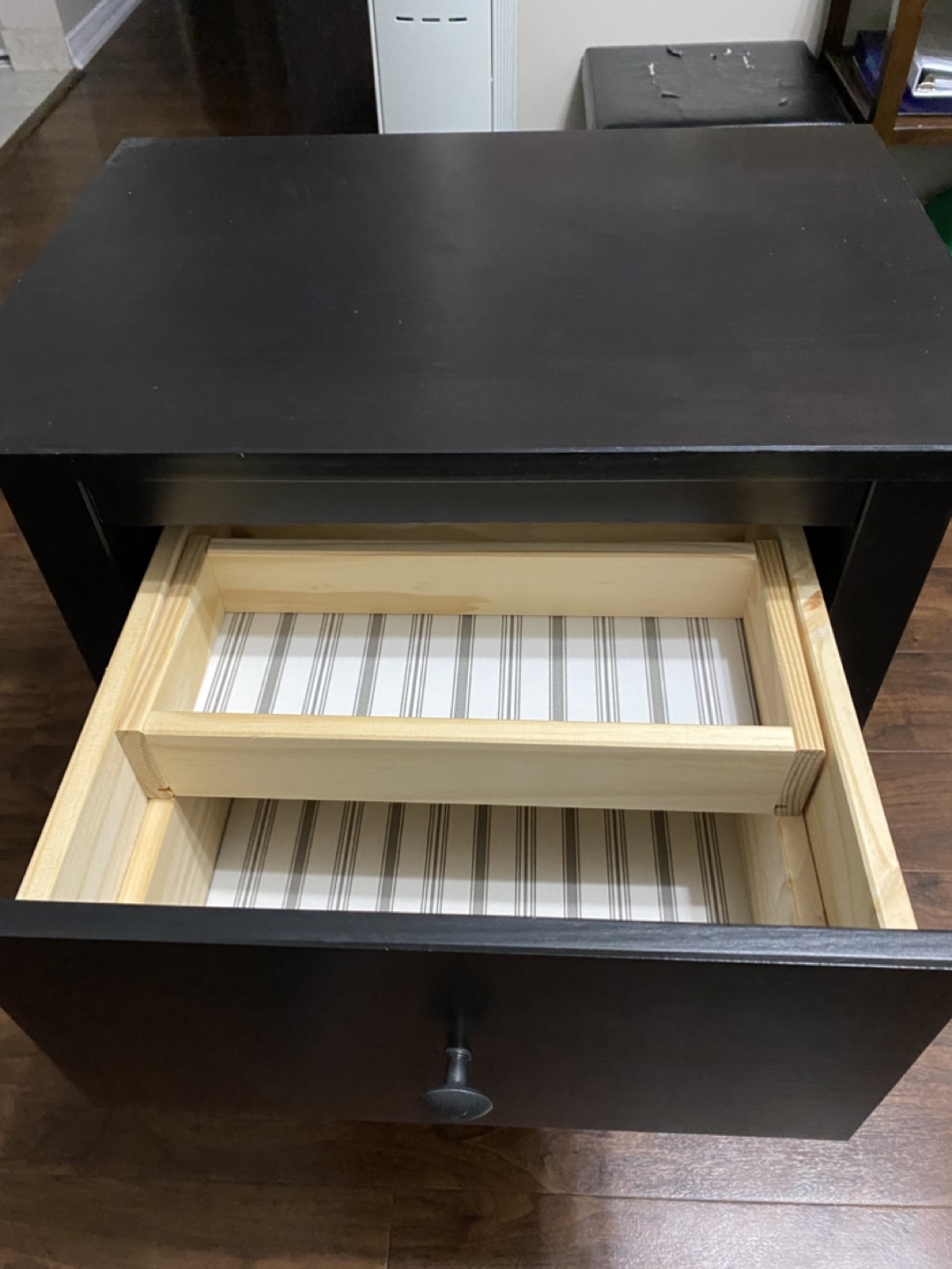 IKEA MALM Two-Drawer Nightstand - Black-Brown - photo 5