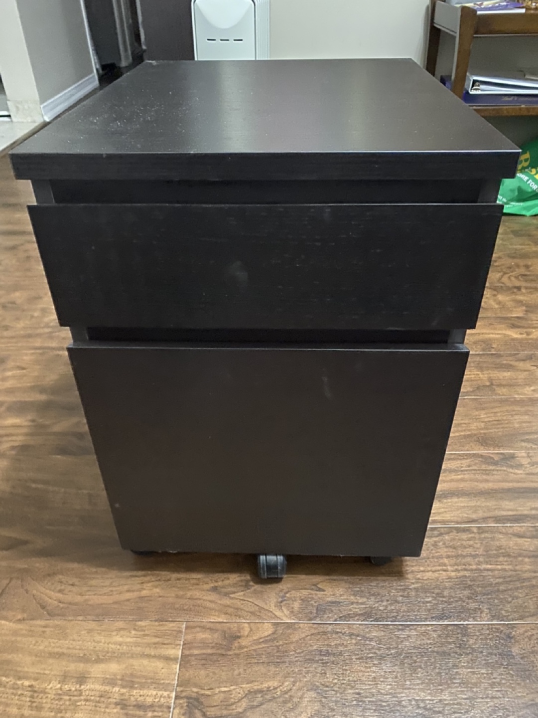 IKEA Black Mobile File Cabinet
