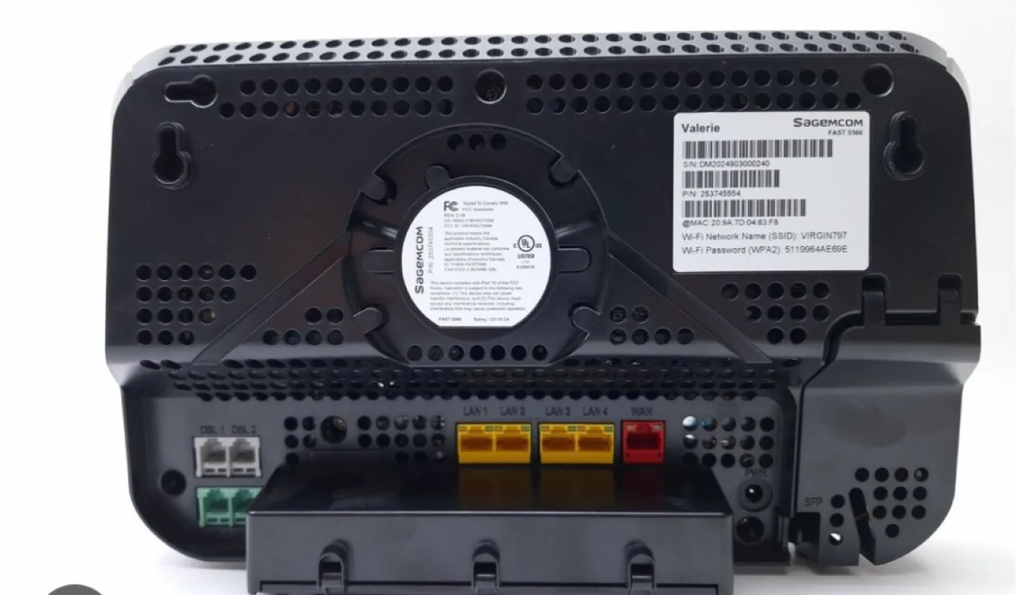 Virgin NEW Valérie Home Hub Modem Router image indicator(2)