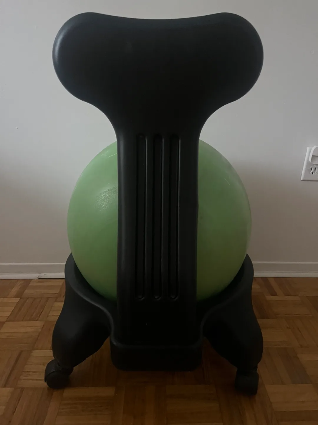 Exercise Ball with Chair black Base green ball image indicator(2)