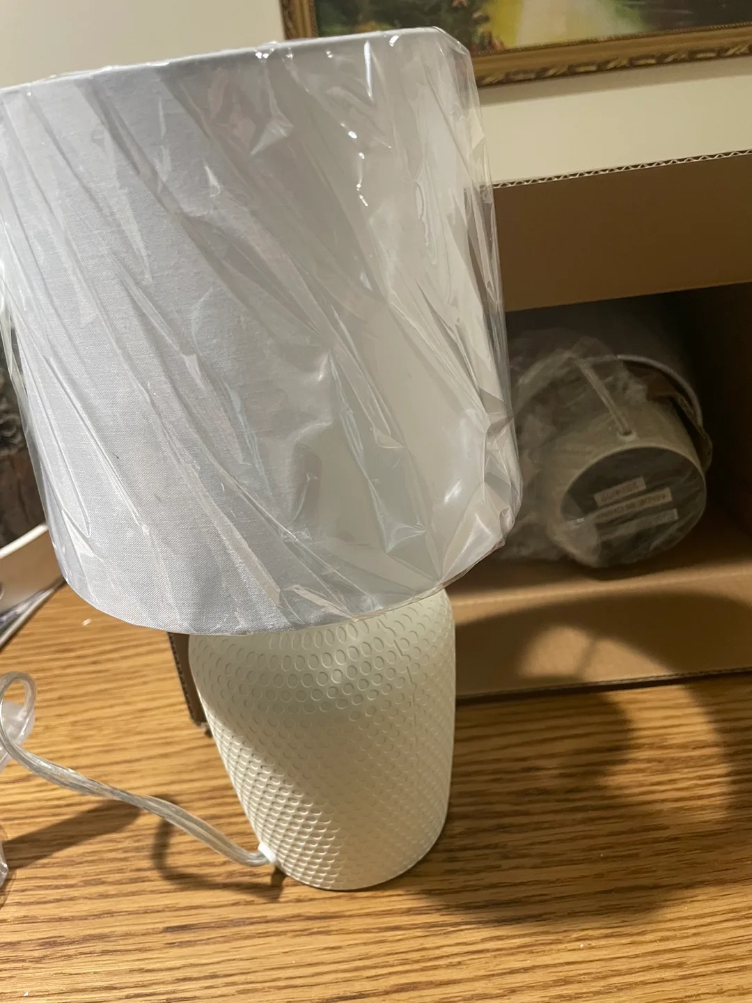 Set of 2 Table Lamps with Fabric Shades image indicator(2)