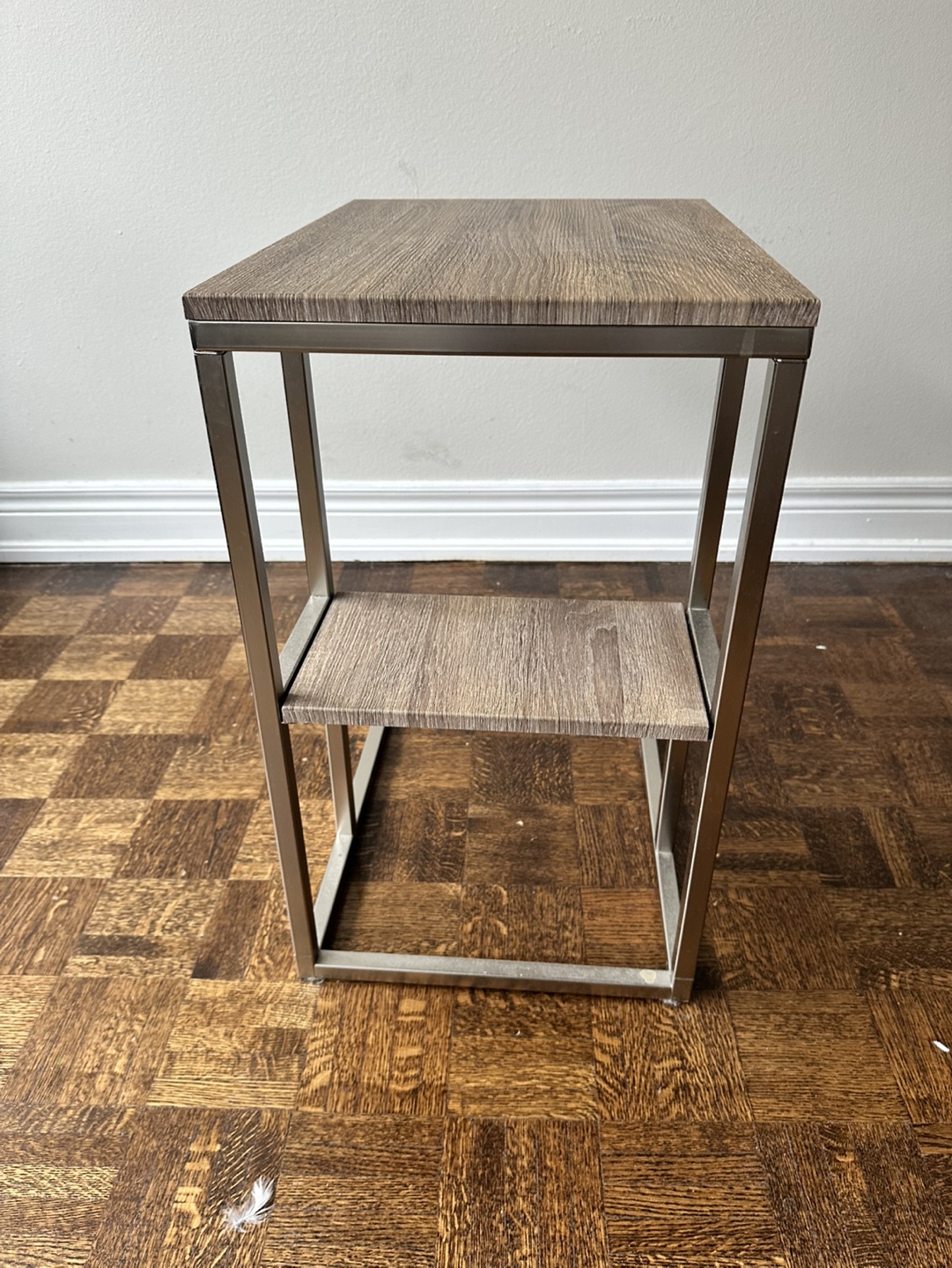 IKEA. 2x Modern Side Table with Metal Frame