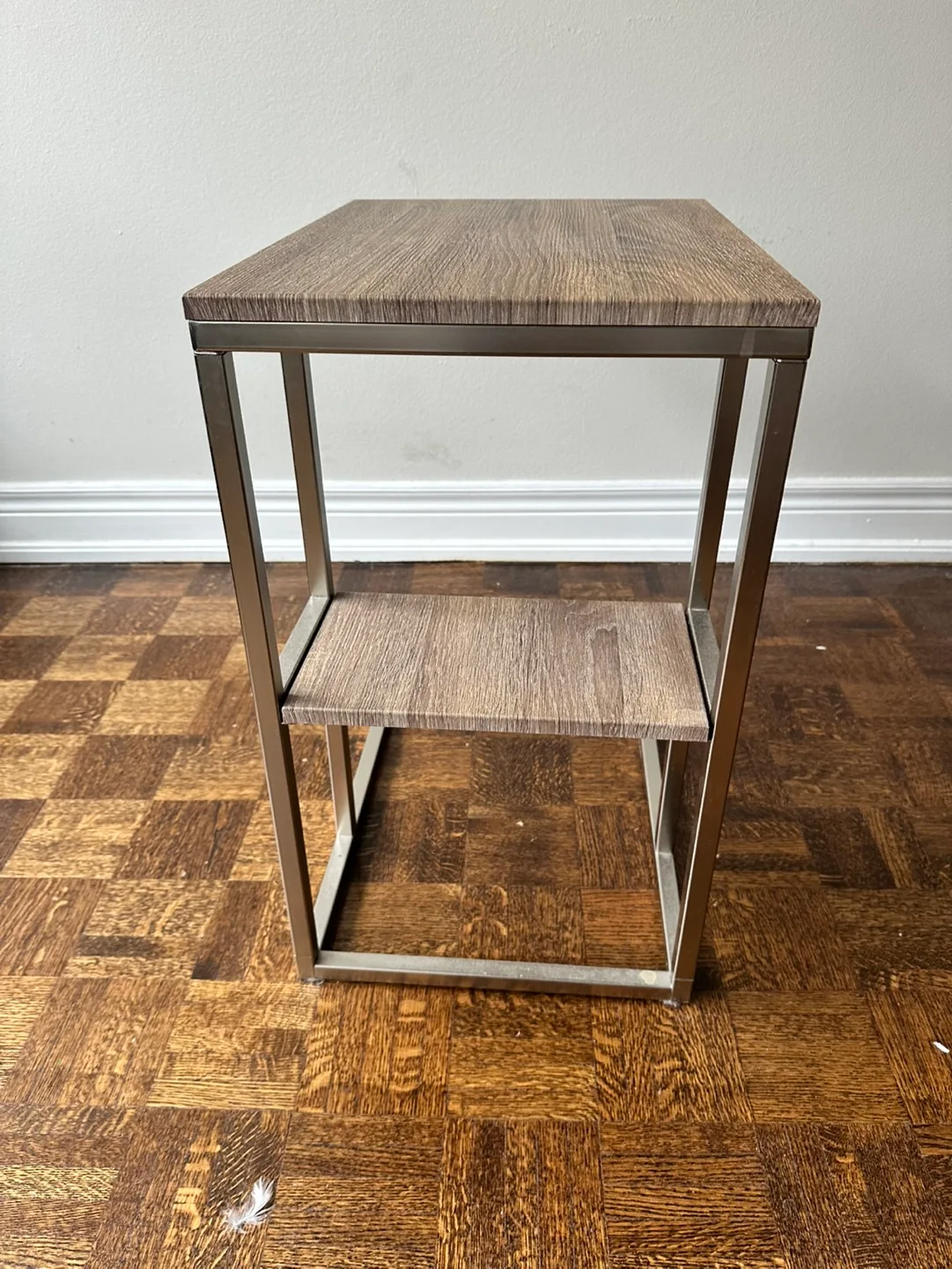 IKEA. 2x Modern Side Table with Metal Frame thumbnail