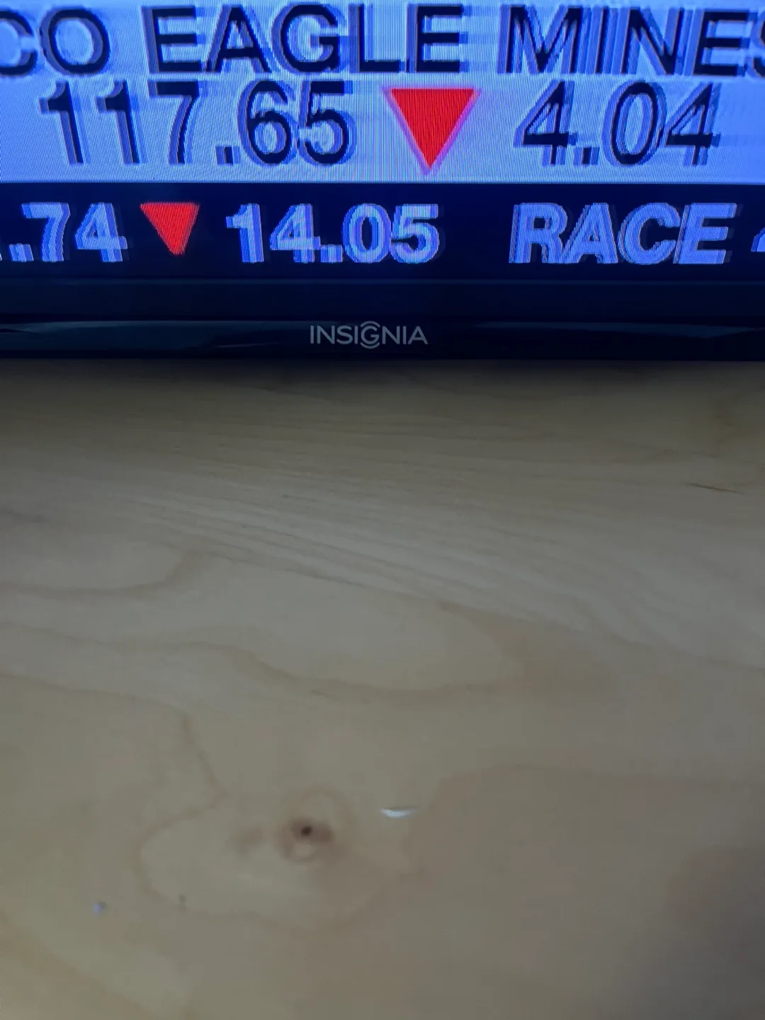 Insignia 40” TV image indicator(4)